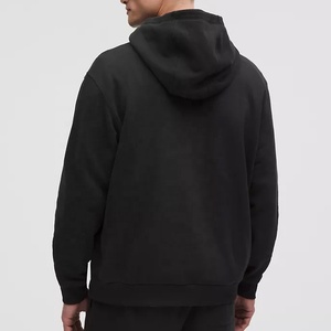 Vêtements de sport personnalisés de bonne qualité Sweats à capuche en nylon uni à manches longues - Product Image 3