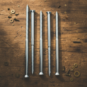 Vis à bois fraisée en acier au carbone de marque PDC, à tête Phillips, personnalisable, filetage grossier, pointe acérée, finition oxyde noir - Product Image 1