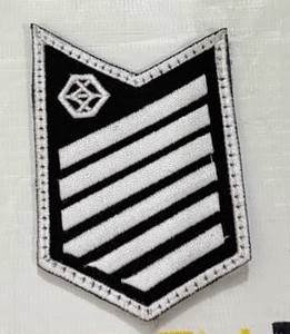 High Quality Embroidered Flag Patch with Majick <b>Strip</b> Iron-On Chenille Lace Heart Flower Design for Jackets Hats Vests - Product Image 3