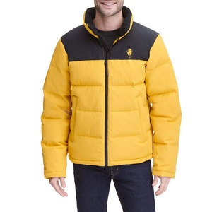 Veste d'hiver à capuche pour homme avec logo personnalisé en gros, respirante, pour usage extérieur, en polyester, conçue pour la vente en ligne - Product Image 1