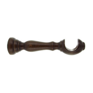 Supporto per Bastone in Noce Scuro 10 Cm 2 Pezzi - Product Image 1