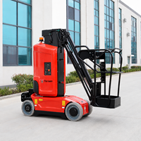 Plateforme élévatrice verticale autopropulsée électrique avec flèche, hauteur de travail 11200 mm, capacité 200 kg