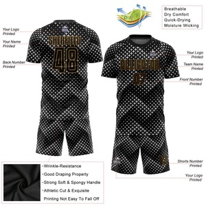 Venta al por mayor de poliéster de alta calidad logotipo personalizado equipo de jóvenes hombres ropa de fútbol Jersey uniforme deportes uniforme de fútbol para Unisex - Product Image 3