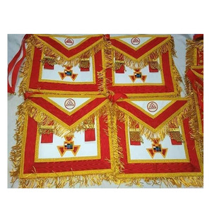 ผ้ากันเปื้อนบาทหลวงสีน้ำเงินปักด้วยมือลาย100% - Product Image 1