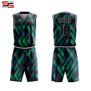 Maillot de basket-ball surdimensionné pour hommes Kit de sport Vêtements Uniforme de basket-ball respirant Ensembles d'uniformes de basket-ball sans manches pour jeunes - Product Image 2