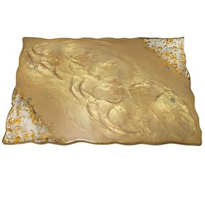 Bandeja de Resina Hecha a Mano al por Mayor con Posavasos, Juego de Servicio Decorativo Asequible para Té, Café y Uso en Mesa del Hogar - Product Image 4