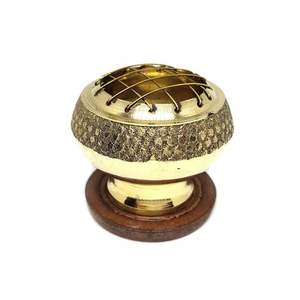 Soporte de incienso de latón Premium decorativo para el hogar con trabajo antiguo Vintage para rituales espirituales - Product Image 5