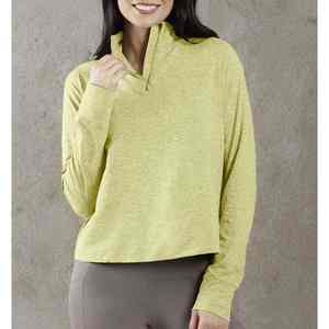 Sudadera con capucha recortada para mujer, jersey de manga larga, respetuoso con el medio ambiente, color personalizado, ajuste informal para gimnasio, entrenamiento, ropa de descanso, calle - Product Image 3