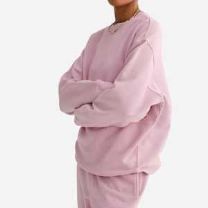 Unisex Cotton Fleece Tracksuit Set Wholesale Midweight Sweatshirt and Trouser OEM Private Label Factory Supply for Winter - Product Image 6