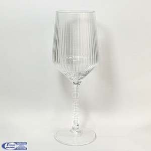 Set di 6 Bicchieri da Vino in Cristallo Meridiana Arca, Capacità 50 Cl, Design Lineare Scanalato per Vino Bianco e Rosso, Ideali per Feste - Product Image 2