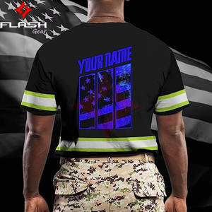 Camiseta de Seguridad de Manga Larga con Protección para el Cuello, Sublimación, Alta Visibilidad, Reflectante, ANSI Clase 1, Impermeable, Logotipo Personalizado OEM - Product Image 3