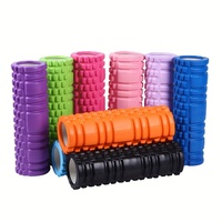 Rouleau en mousse EVA PVC 33/45*14cm, colonne de yoga, croissant creux, mace de fitness, rouleaux de massage profond pour l'équilibre et le Pilates, bâton de relaxation musculaire