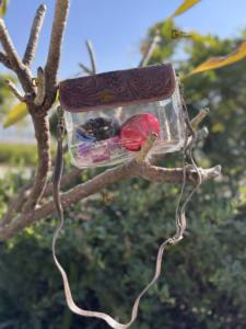 Bolso Transparente de Diseño, Bolso de Cuero con Tallado a Mano, Color Marrón, Bolsos de Cuero Auténtico para Mujer - Product Image 4