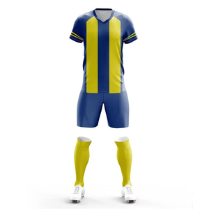 Uniformes de Fútbol Personalizados Unisex para Adultos de Alta Calidad, Conjuntos de Entrenamiento 100% Poliéster, Impresión por Transferencia de Calor, Cuello Redondo, Diseño Sólido Completo - Product Image 2