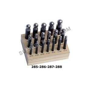 Jeu de poinçons Dapping de 18 outils de bijoutier - Product Image 2