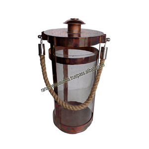 Factory Hot Sale Price Iron Hanging Candle <b>Lanterns</b> With Roap Handle for Weddings Livingroom Entryway Decoration - Product Image 3