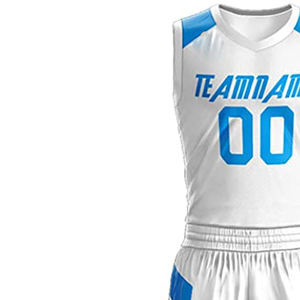 Vente en gros d'uniformes de basket-ball Logo personnalisé Nom de l'équipe Respirant Uniforme de basket-ball de sublimation Grande taille - Product Image 5
