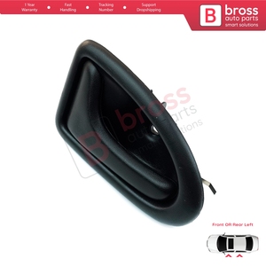Poignée de porte intérieure gauche noire avec câble pour Clio 2, Scenic, Megane 1, Trafic, Master 2, Mascott, Logan 1, Movano, Vivaro A, Inters (référence BDP102) - Product Image 3