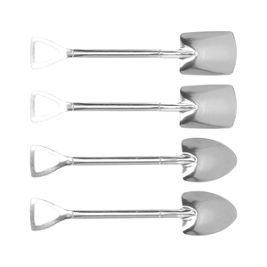 Pelle à tête en acier inoxydable Pelle pointue créative Cuillère à café Fruit Dessert Crème glacée Cuillère à thé Couverts - Product Image 5