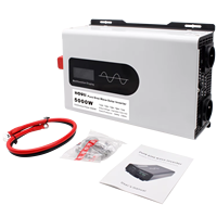 Convertisseur d'énergie à onde sinusoïdale pure HOULI 5000W 12V 24V 48V vers 110V 220V pour camping-car, camion, solaire, maison, hors réseau
