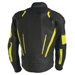Calidad Premium Hombres Deportes Seguridad Transpirable Adventure Biker Rider Cuero Hombres Montar Motocicleta Moto Seguridad Chaqueta de cuero - Product Image 3