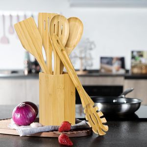 Cucharas de Bambú Ecológicas de Alta Calidad, Juego de Utensilios de Cocina, Vajilla, la Mejor Opción para Utensilios de Cocina, Estilo Nórdico Son Tra Craft - Product Image 2