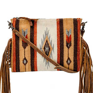 Femmes dame Boho Chic cuir de vachette Floral main outillage gland fronde sac à bandoulière léger été taille personnalisable - Product Image 1