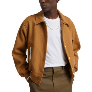 Chaqueta de invierno con grafiti pesado de poliéster 100% personalizada para hombre Chaqueta de béisbol de calidad superior bordada con logotipo personalizado para hombre - Product Image 2