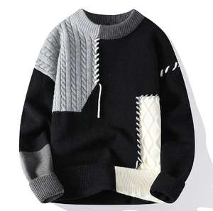 Custom Winter Casual Design Polo Collar Long Sleeve Mohair Color Sweater For <b>Men</b> <b>Pullover</b> Casual Unisex Custom Wears - Product Image 4
