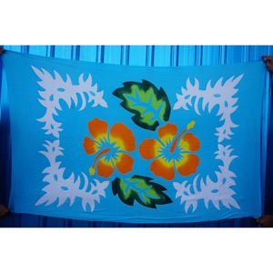 Pareos Hawaianos Pintados a Mano 100% Rayón de Alta Calidad, Ropa de Playa Personalizada al por Mayor, Cubierta para las Islas del Pacífico Asiático HPMU002-02-200 - Product Image 1
