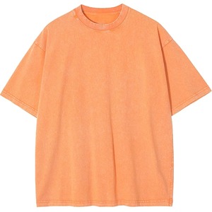 เสื้อยืดวินเทจสำหรับผู้ชายซักด้วยกรดเสื้อยืดโลโก้กราฟิกขนาดใหญ่พิเศษผ้าคอตตอน250gsm 100% ออกแบบได้ตามต้องการ - Product Image 2