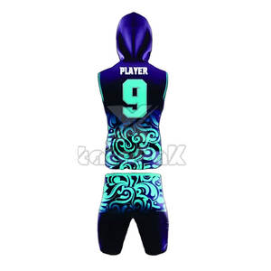 Ensemble d'uniformes d'équipe 7v7 personnalisés, design athlétique tendance, tissu respirant en polyester écologique, séchage rapide, léger et performant - Product Image 2