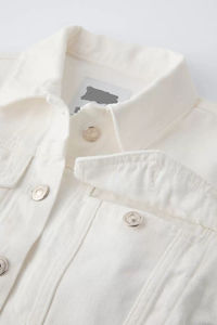 Chaqueta Vaquera Informal de Alta Calidad para Mujer, Diseño Popular, Tejida, Transpirable, Talla Grande, Azul, Manga Larga, Invierno, 100% Algodón - Product Image 6