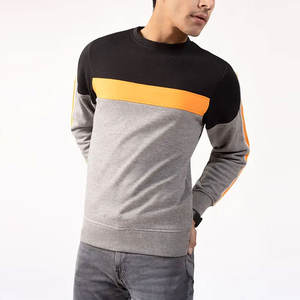 Nouveau modèle de sweatshirt personnalisé de couleur meilleure vente pour homme basique en coton mélangé tenue décontracté sweatshirt à manches longues pour homme - Product Image 1