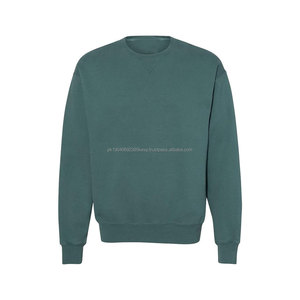 Customizable Black Drop Shoulder Crew Neck Pullover Sweatshirt Oversized Crewneck Custom Printed Sweatshirt - Product Image 5