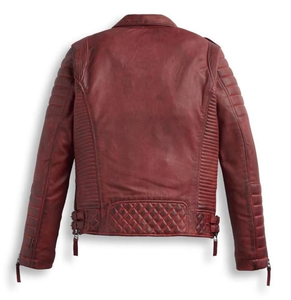 แจ็คเก็ตหนังแท้คุณภาพสูง ดีไซน์ทันสมัยสำหรับผู้ชาย รับผลิตแบบ OEM ขายส่ง แจ็คเก็ตหนังสวมใส่สบาย สไตล์ลำลอง เหมาะสำหรับฤดูหนาว - Product Image 5