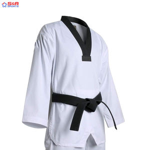 Uniforme de Taekwondo de colores sólidos hecho profesional para hombres uniforme de Taekwondo de nuevo diseño gran oferta uniforme de Taekwondo - Product Image 3