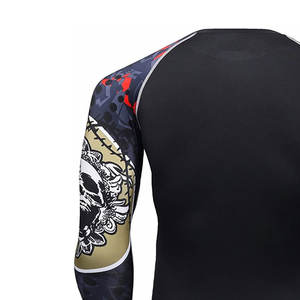 Rashguard MMA à manches longues, respirant, en matériau écologique, personnalisable, faible MOQ, service OEM, haute qualité, vente chaude - Product Image 4