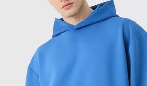 Sweat à capuche personnalisé surdimensionné lourd 100% coton pour hommes nouveau sweat à capuche bleu premium impression de haute qualité service oem offre de gros tendance 2024 - Product Image 4