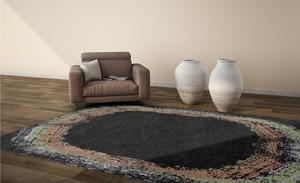 Alfombra de lana anudada a mano de estilo persa con acento, patrón abstracto, ecológica, antideslizante, alfombras de pelo medio, juegos para el hogar y la sala de estar - Product Image 5