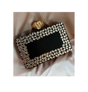 Bolsos de mano de resina de moda para mujer superventas con bordado de incrustaciones de piedras preciosas, bolso de noche personalizado, bolsos de mano al por mayor - Product Image 5