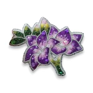 Lèvres rouges broche mode broche rouge cristal perle broderie à la main fil de lingot perlé cuivre matériel pour fête cadeaux de mariage - Product Image 3