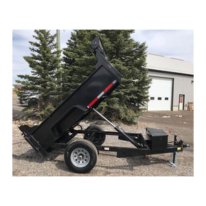 Vente chaude 4 roues 2-3 tonnes remorque basculante pour ferme utilisé attaché avec tracteur/benne hydraulique 3 tonnes remorque bas prix - Product Image 1