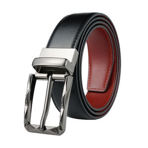 Cinturones de cuero genuino con logotipo personalizado Producto ajustable de 3-5cm de ancho - Product Image 5