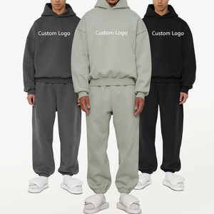 Unisex Blank Tracksuits Sets Manufacturer <b>Oversized</b> <b>Sweatpants</b> and Hoodie Set 100% Cotton Men Tracksuits for Men - Product Image 6