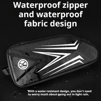 Sac triangulaire de cadre de vélo en coque rigide imperméable de qualité supérieure, grande capacité, en PU et EVA, pour tube supérieur, portable, pour vélo de route, vente en gros