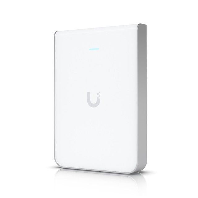 Ubiquiti U6-IW Access point UniFi6 In-Wall, WiFi 6 Dual Band, 1x GbE PoE In, 4x GbE PoE Out