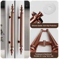 Manija de Puerta de Acero Inoxidable 304 Guidi, Herraje Arquitectónico, Estilo Europeo, Fabricante OEM para Puertas Comerciales