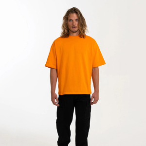 Camiseta de gran tamaño con hombros caídos para hombre de algodón 100% de alta calidad, diseño de secado rápido antiarrugas de peso pesado - Product Image 6