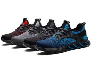 Zapatos de Seguridad de Verano para Mujer, Ligeros, Modernos, Rojos, con Puntera de Acero, Antipinchazos, con Suela de EVA Suave Antideslizante, Marca Tiger Master - Product Image 3